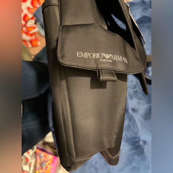 Emporio Armani Bags Emporio Armani Black Nylon Messenger Bag Nwt